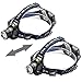 LED Headlamp with Rechargeable Batteries and Car Charger and Ac Charger and USB Cable Adjustable Zoomable 3 Modes Super Bright Headlight Hands Free Flashlight