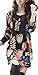 Cinqueint Women's Crew Neck Pattern Tunic Basic Pullover Jumper Sweater