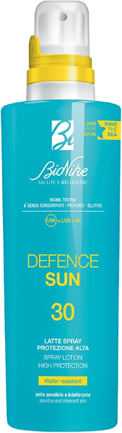 Bionike Defence Sun 30 Latte Spray 200ml Water Resistant Sunscreen Lotion