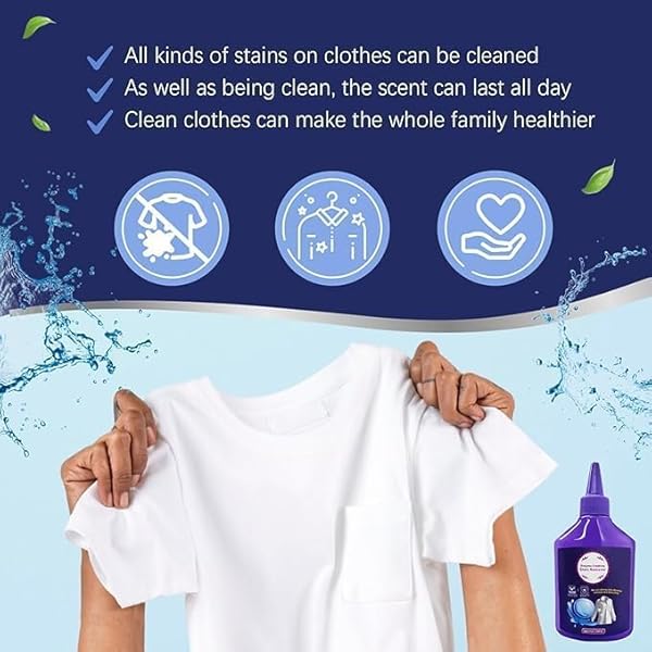 OJJ NEW LAUNDRY STAIN REMOVER,240ML CLOTHES OIL STAIN REMOVER,STUBBORN STAINS CLEANER,ENZYME CLEANER,LAUNDRY DETERGENT,ENZYME LAUNDRY STAIN REMOVER,STAIN REMOVER FOR CLOTHES LAUNDRY