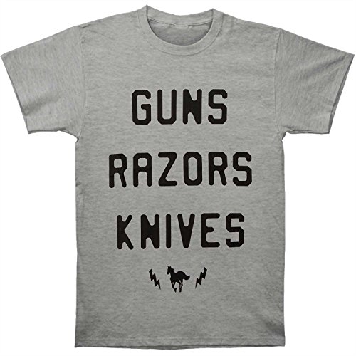 Deftones Men's Guns Razors Knives T-shirt Medium Heather