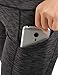 ODODOS Women's High Waisted Yoga Pants with Pocket, Workout Sports Running Athletic Pants with Pocket, Full-Length,SpaceDyeCharcoal,Small