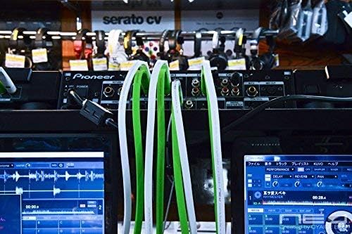 Neo by Oyaide d+ RXM (Class B) - and Durable Audio and Signal Cable for DJ’s, Musicians and Producers, green and white, 1M - Image 4