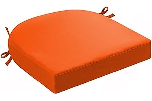 DLLDLGG U-Shaped Chair Cushions for Dining Chairs, Patio Chair Cushions for Indoor/Outdoor, Comfortable Waterproof Seat Cushi