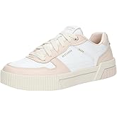 Skechers Women's Jade - Best in Class Leather Lace-Up Sneakers with Memory Foam, White/Pink, 6