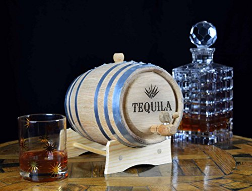 Engraved Tequila Barrel (B103) (2 Liter)