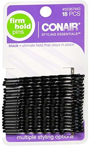 Scunci 55367 Black Styling Essentials Bobby Pins 18 Count