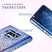 Ruky Galaxy Note 9 Case, Colorful Quicksand Series Glitter Flowing Liquid Floating Bling Diamond Premium Soft TPU Women Girls Phone Case for Samsung Galaxy Note 9 (2018) (Blue Purple)