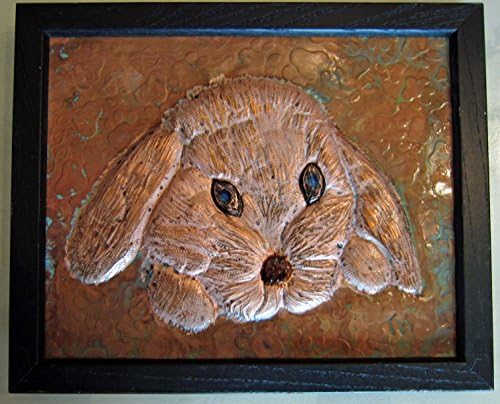 Copper Embossed Easter Bunny