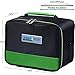 PINNACLE Insulated Reusable Lunch Bag, Thermal Lunch Tote, For Kids, Girls, Boys ,toddlers School Lunch Bag With BONUS GEL ICE PACK And MATCHING CUTLERY - 2 Way Zipper – BLUE (GREEN)