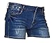 PHOENISING Women's Sexy Denim Fabric Short Pants Comfy Stretchy Shorts,Size 2-16