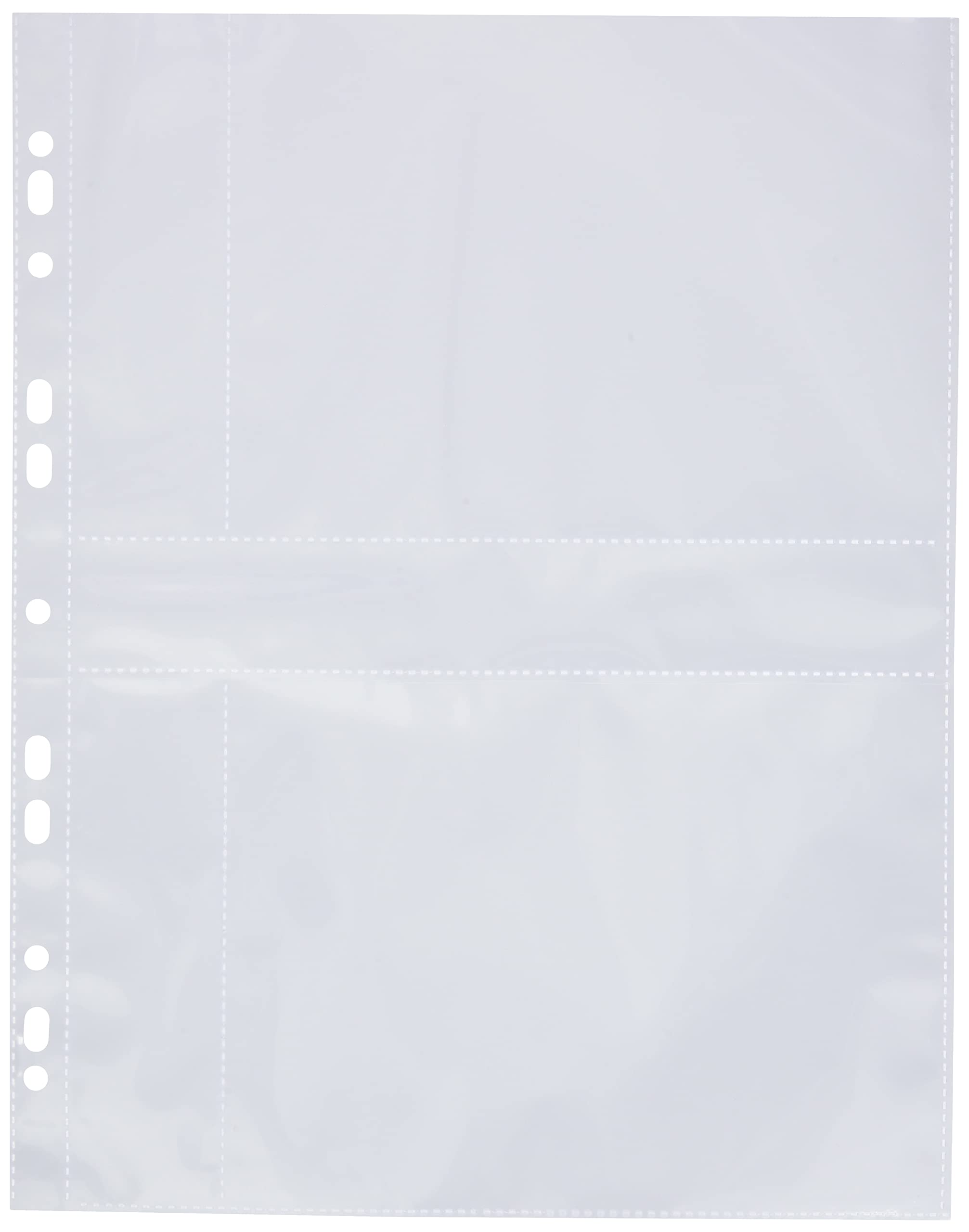 VELOFLEX 5347500 - Photo Sleeves DIN A4, Photo Pockets, Collector's Sleeves, for 4 Photos in Size 13 x 18 cm Landscape, Pack of 5