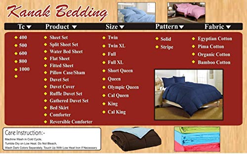 Kanak Bedding Collection Presents Egyptian Cotton 300 GSM Fluffy Comforter with a Free 15-Inch Fitted Sheet - Premium Quality Bedding Set(King/Cal-King-Elephant Grey) - Thumbnail 5
