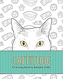 Cattitude: A Coloring Book by Natasha Cribbs