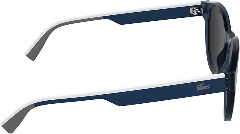 Men's Sunglasses L6088S - Transparent Blue with Solid Grey Lens