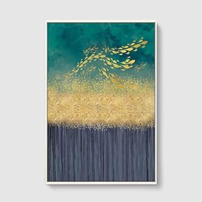 Framed Canvas Home Artwork Decoration Abstract Scenery Canvas Wall Art for Living Room, Bedroom - 16x24 inches