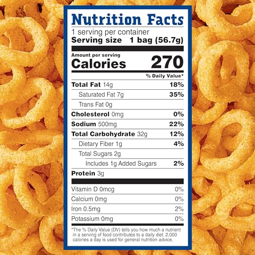 ANDY CAPP’S BEER BATTERED ONION RINGS BAKED OAT AND CORN SNACKS, 2 OZ