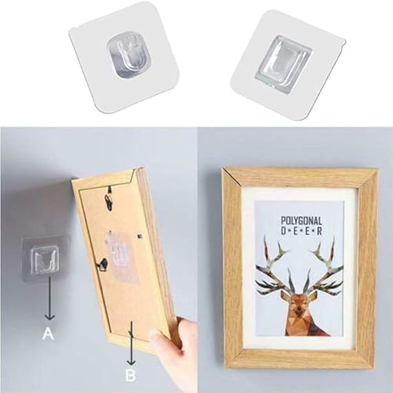 Z1ymz Double Sided Adhesive Wall Hooks,Wall Sticking Hooks