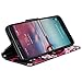ZTE ZMAX PRO Case, ZTE GRAND X MAX 2 WALLET, Phonelicious® Wallet PU Leather Case Premium Pouch ID Credit Card Cover Flip Folio Book Style with Money Slot +Pen (HEART SAKURA WALLET)