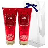 Bath & Body Works YOU’RE THE ONE Ultimate Hydration Body Cream 2-piece Gift Set with a Blue Bow for Holidays – 8 oz