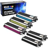 E-Z Ink (TM) Compatible Toner Cartridge Replacement for Brother TN210 to use with DCP-9010CN HL-3040CN HL-3045CN HL-3070CW HL-3075CW MFC-9010CN MFC-9125CN(2 Black, 1 Cyan, 1 Magenta, 1 Yellow,5 Pack)
