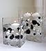 120 Black & White Pearls with Matching Gems - No Hole Jumbo/Assorted Sizes Vase Decorations & Table Scatters - to Float The Pearls Order The Floating Pack Option