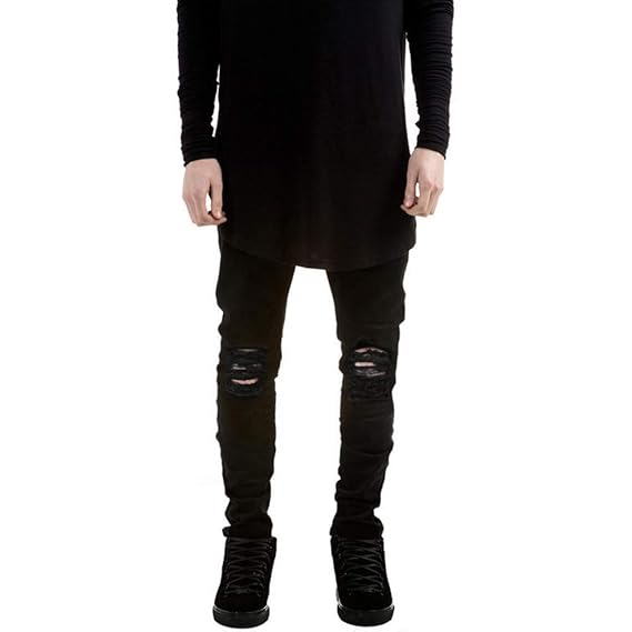 VENMO Herren Destroyed Jeanshose Jeans Hose Stretch Freizeithose Denim Slim Fit Joggerhose Sporthose Trainingshose Mens Skinn