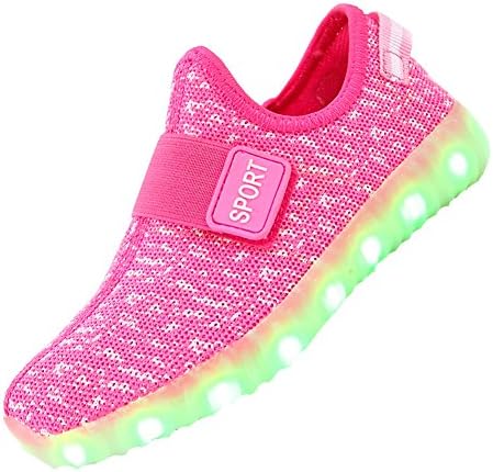 Kids Boys Girls Breathable LED Light Up Shoes Flashing Sneakers