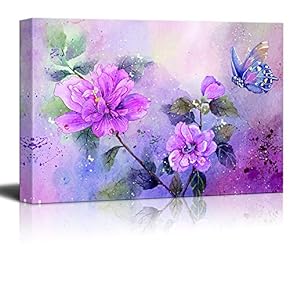 Canvas Wall Art Beautiful Abstract Flowers...