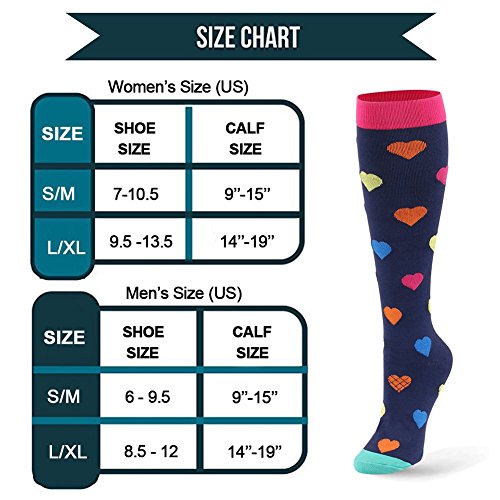 image for Fotociti Compression Socks for Men & Women - 20-30mmHg 2 to 8 Pairs Co