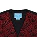 Epoint EGC1B07C-2XL Red Black Paisley Happy Gentlemen Waistcoat Woven Microfiber Whole Sale Vest XX-Large Vest