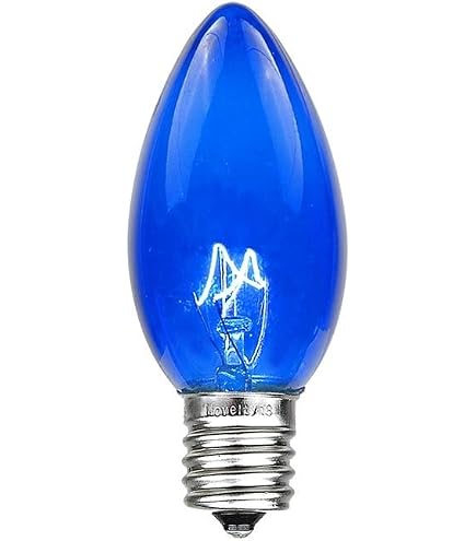 Vickerman 735558-0.6 watt 120 volt G45 Candelabra Screw Base Blue