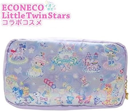 Amazon エコネコ リトルツインスターズ イオン限定 生産終了 Econeco Littletwinstars コラボ コスメ スクエア ポーチ コスモ 絵子猫 サンリオ キキララ おもちゃ おもちゃ
