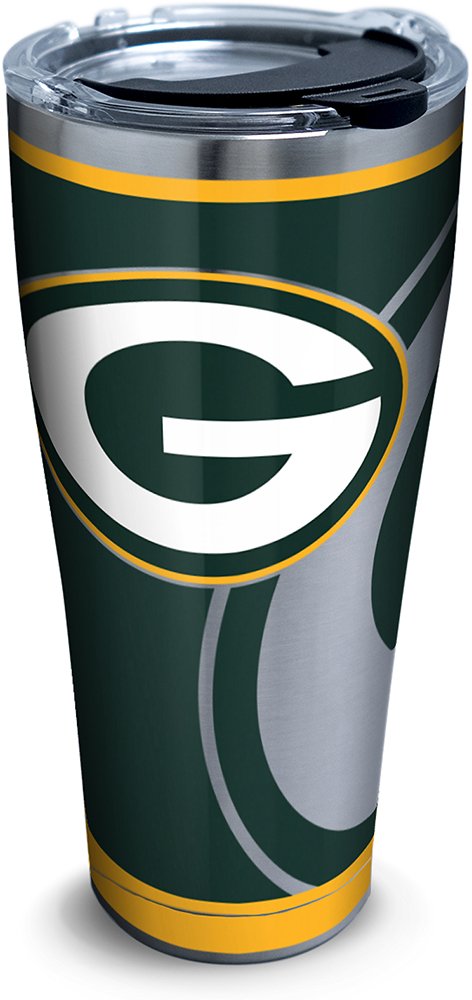 Tervis Triple Walled NFL Green Bay Packers Insulated Tumbler Cup Keeps Drinks Cold & Hot, 30oz - Stainless Steel, Rush