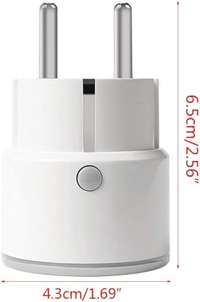 Qirun Smart Life App Enchufe de la UE 10A16A Monitor de energa Smart WiFi Power Socket Timer Outlet