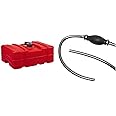 Bundle of Scepter 12 Gallon Portable Marine Gas Can, Large Capacity Boa Fuel Tank + Scepter 08312 Marine Outboard Boat Motor Fuel Line Assembly Hose Kit, 3/8 Inch Inner Diameter, Universal