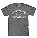 Chevrolet Logo T-Shirt | Soft Touch Fabric-Medium,Graphite Heather