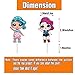 LOL Cake Toppers LOL Cupcake Toppers 50PCS, LOL Happy Birthday Party Supplies Pink Cake Decorations for Girls Theme Party
