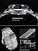 Voeons Silver Steel Band Watches for Men Classic Stainless Steel Watch Casual Business Quartz Analog Wrist Watch with Calendar