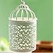 HOMEGOAL Decorative Candle Lanterns,Small Metal Birdcage Candle Holders,Hanging Tealight, Vintage Centerpieces for Wedding & Party
