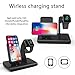 Charging Stand Compatible iPhone Apple Watch, Wireless Charger Dock Station Holder, Support XS/XS Max/XR/X/ 8 Plus & S9 Plus/ Note8, Fit Apple Watch Series 4/3/2/1 (Not Include Apple Watch Cable)