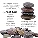 CYANBAMBOO Engraved Inspirational Gift Stones Words Natural Stones Lettering for Prayer Faith Meditation (25 Different Words 1-2 inches)- Worry Stones Party Rocks with Sayings Positive Motivational