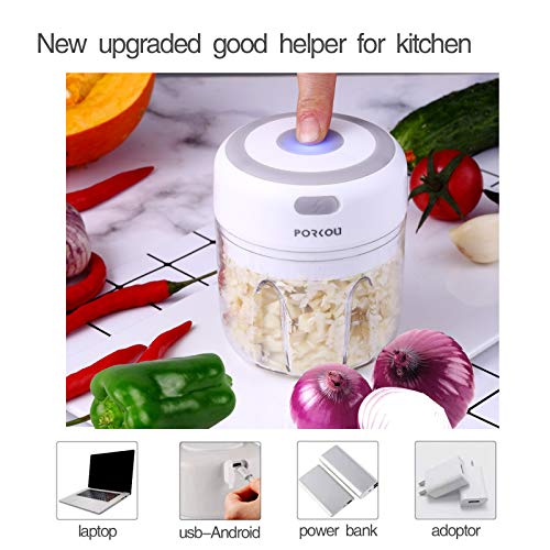 Electric garlic chopper,Mini Onion Choppers,Portable Small USB Food