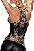 Sidefeel Women Crochet Hollow Out Lace Back Tank Top Clubwear Small Black