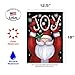 Toland Home Garden 119385 Santa Joy Christmas Flag 12x18 Inch Double Sided for Outdoor Winter House Yard Decoration