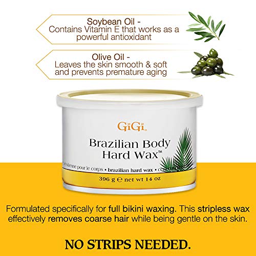 GiGi Hard Body Wax for Brazilian and Sensitive Areas, 14 ounce - //medicalbooks.filipinodoctors.org