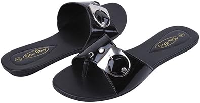 black stylish sandals