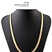 Usstore 1PC Women Men Necklace Fashion Gold Filled Curb Cuban Link Gold Pendant Chain Jewelry Gift (A)