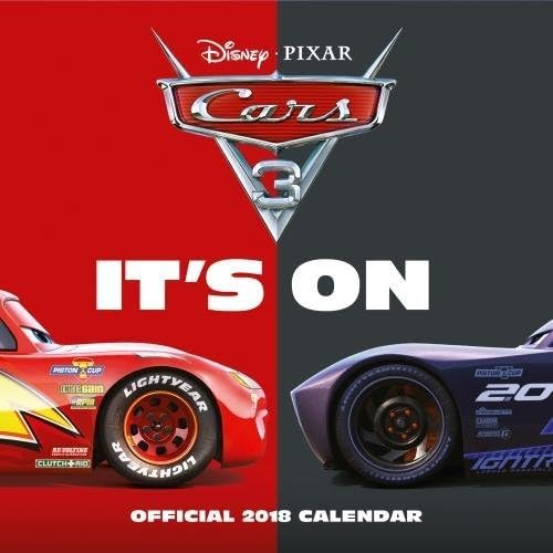 Cars 3 Official 2018 Calendar - Square Wall Format Calendar Calendar – Wall Calendar, 5 Oct. 2017