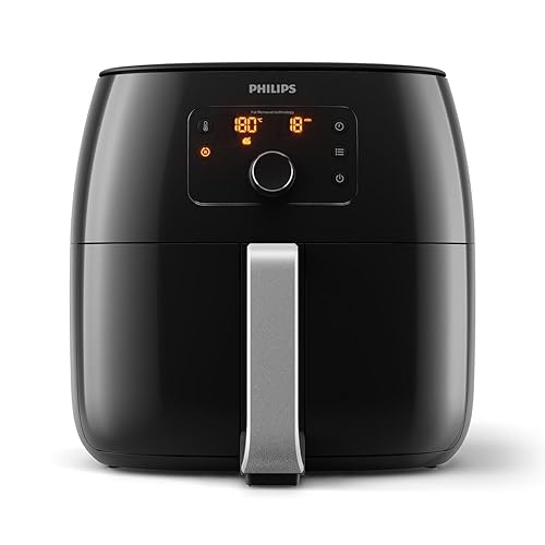 Philips Viva Collection Airfryer XXL with Fat Removal Technology, 2225W, Extra Large Size For Entire Family - HD9650/99, 1.4 KG Capacity, 2225 Watt, Black